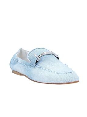 Tod's Distressed Denim Loafers